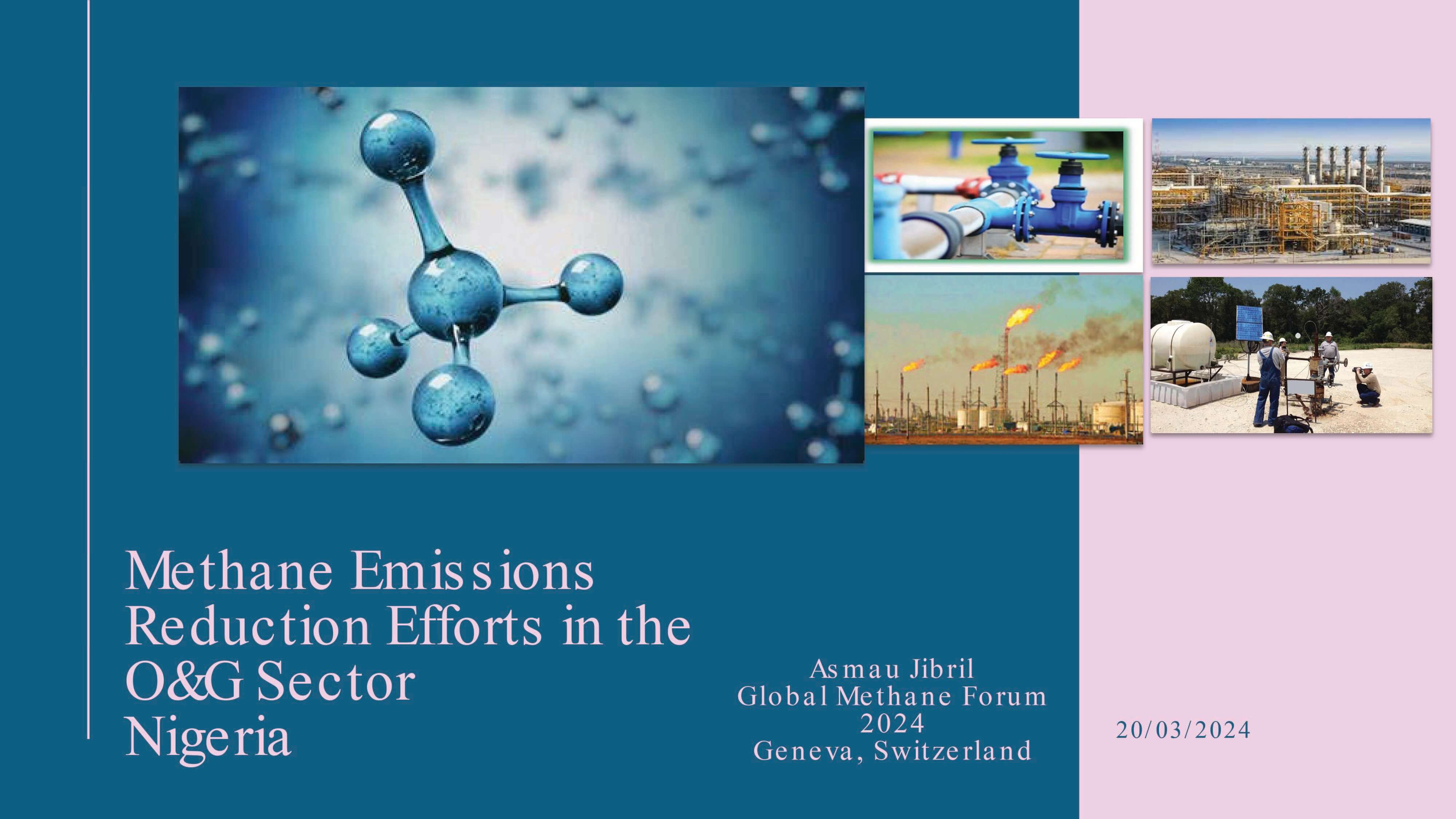 Methane Emissions Reduction Efforts in the O&G Sector Nigeria 